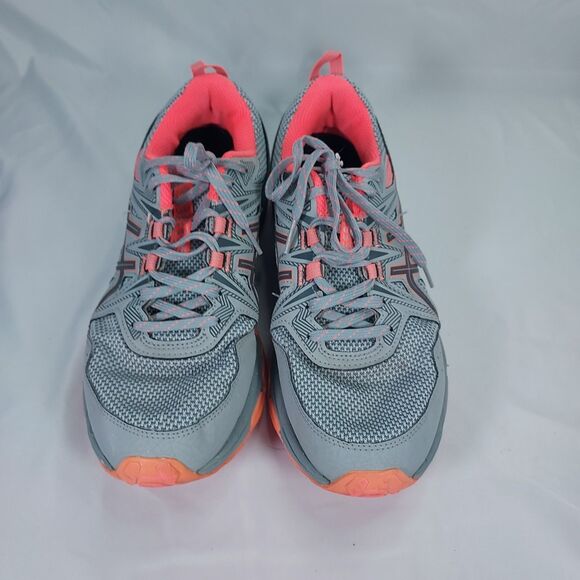 ASICS Gel-Venture 8 Womens Gray Coral Athletic Trail Running Sneakers - Picture 7 of 13